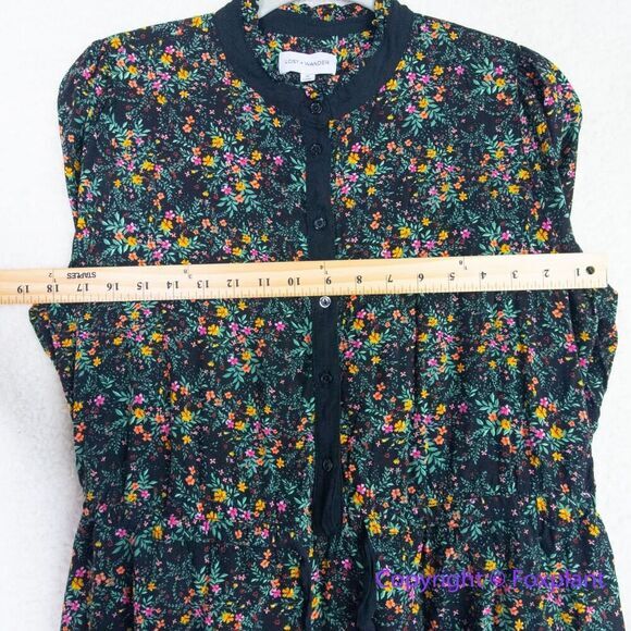LOST +‎ WANDER Madeline Long Sleeve Minidress In Black Multi Floral, size M - Picture 10 of 16